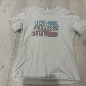 Hairstylist Life Bella Canvas Tee Large